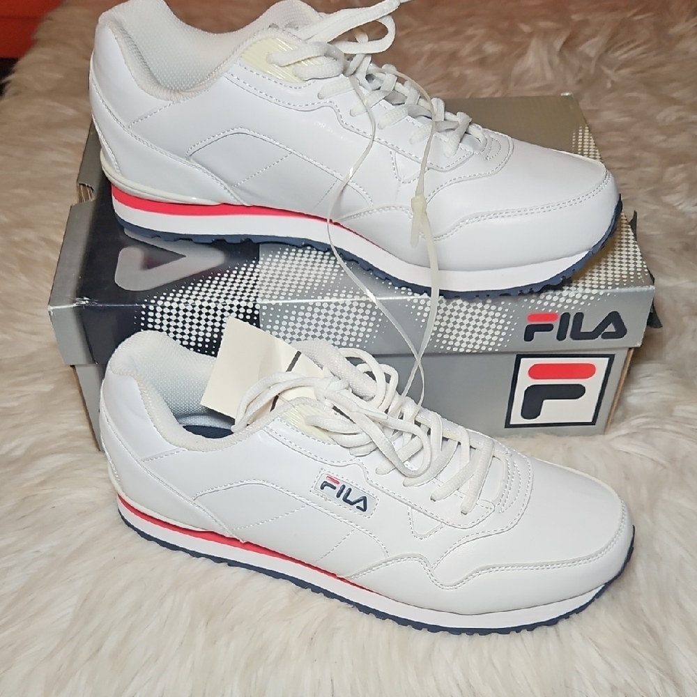 Fila Cress Sneakers | White/Red/Navy | Brand New in Box | Size 11